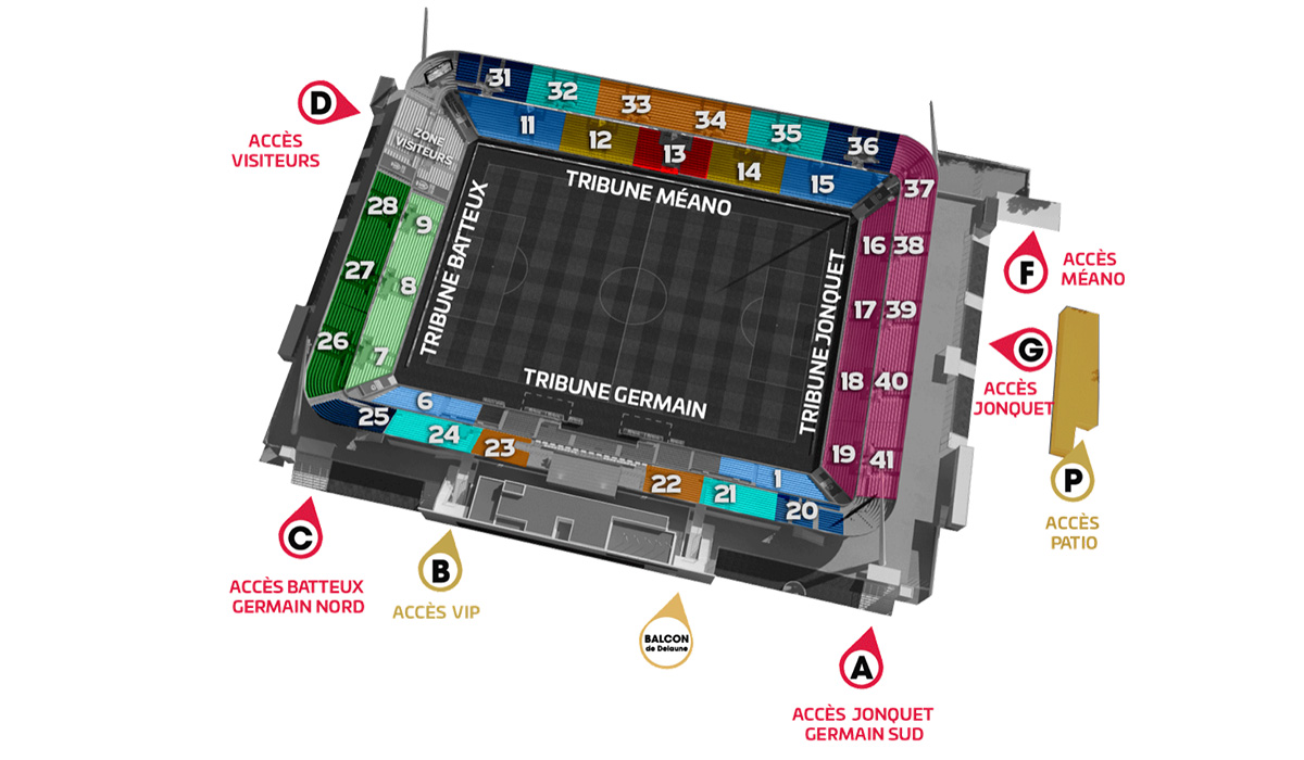 Plan Stade Auguste Delaune